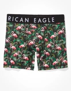 AEO Tropical Flamingos 6" Horizontal Fly Flex Boxer Brief -BoldThreads Store 0236 3333 001 f