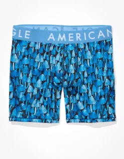 AEO Blue Mushrooms 6" Flex Boxer Brief -BoldThreads Store 0236 3370 400 f
