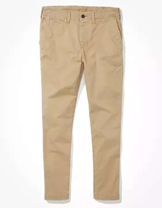 AE Flex Slim Lived-In Khaki Pant 3 AE Flex Slim Lived-In Khaki Pant - Image 3