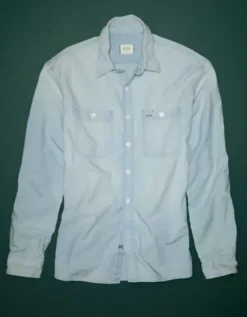 AE77 Premium Chambray Workshirt -BoldThreads Store 2308 2418 401 f