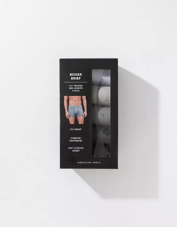 AE 4.5" Classic Boxer Brief 5-Pack 2 AE 4.5" Classic Boxer Brief 5-Pack - Image 2